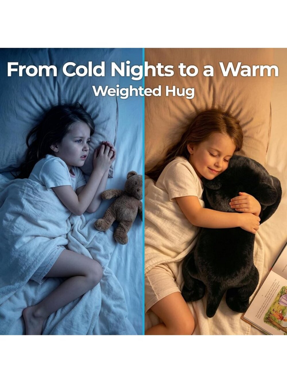 Black Cat Weighted Plush 2-5 Lbs 23" Microwavable Heatable Coolable Toy - Picture 3 of 6